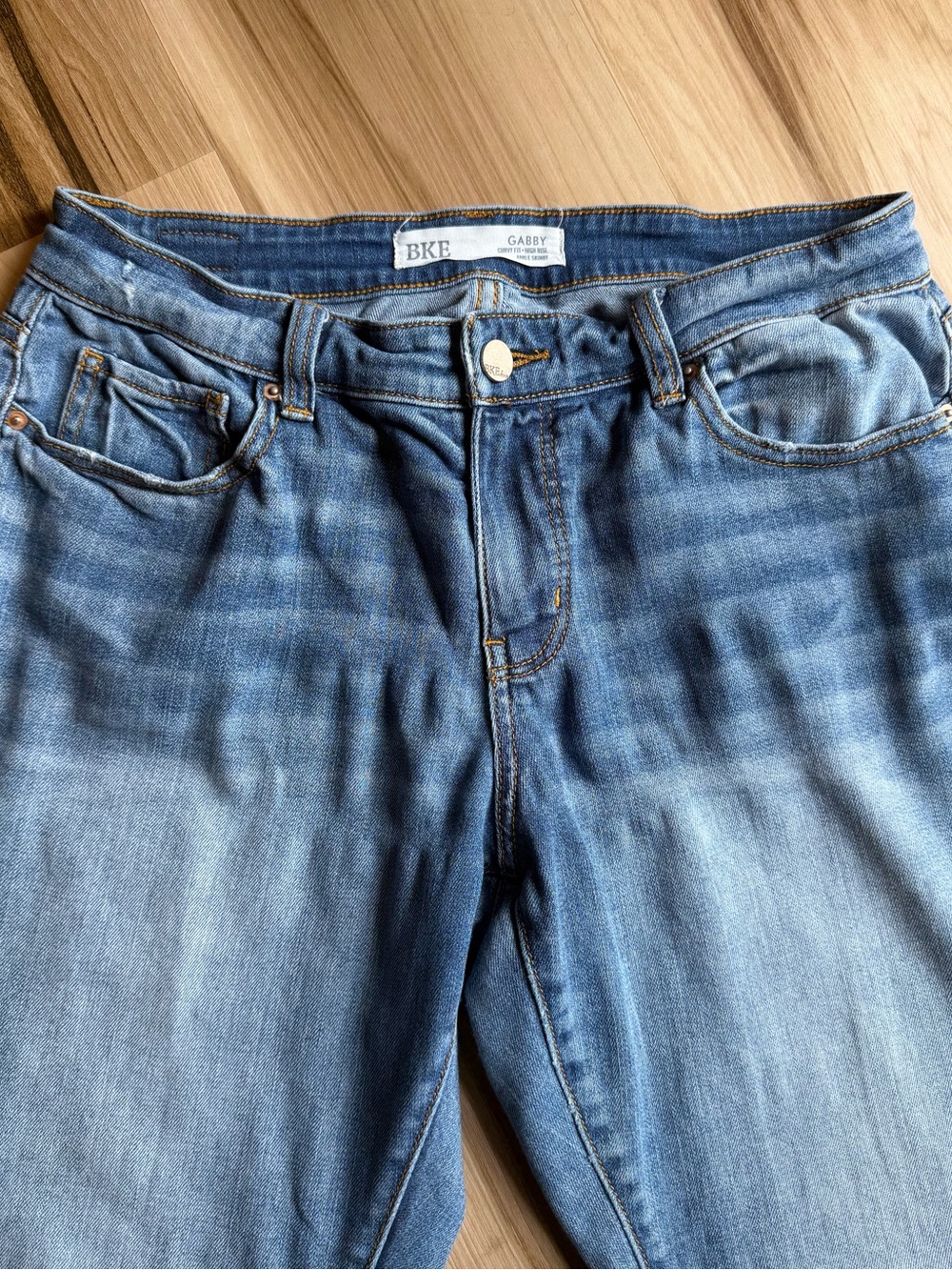 BKE Gabby Curvy High Rise Ankle Crop Skinny - Size 27